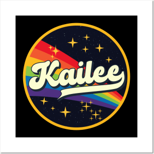 Kailee // Rainbow In Space Vintage Style Posters and Art